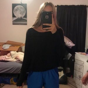 Black long sleeve blouse